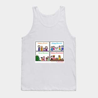 Queer-Coded Comic: Happy Holidays! Tank Top